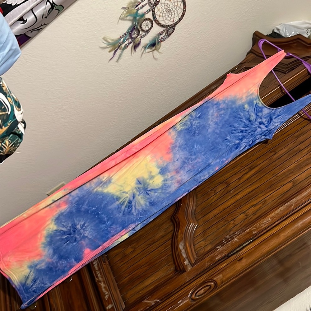 Cute tie dye long dress